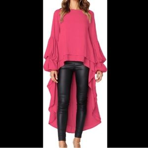 ❤️3X20 NEW - PRETTYGARDEN Long Sleeve Irregular Hem Asymmetrical High Lo…